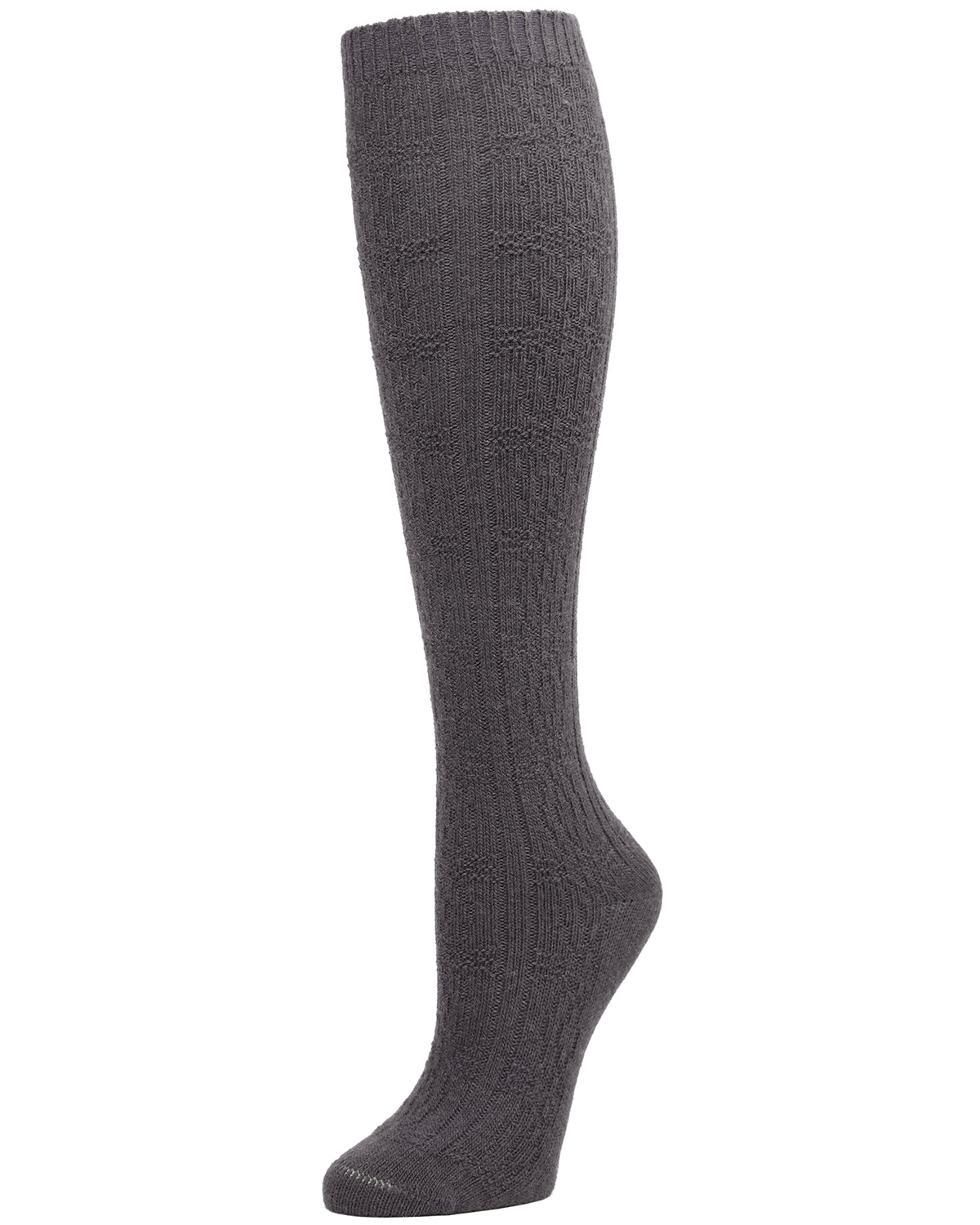 Natori Circle Regal Cashmere Blend Knee Socks : Color: Dark Taupe Heather
