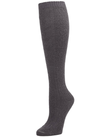 Natori Circle Regal Cashmere Blend Knee Socks : Color: Dark Taupe Heather
