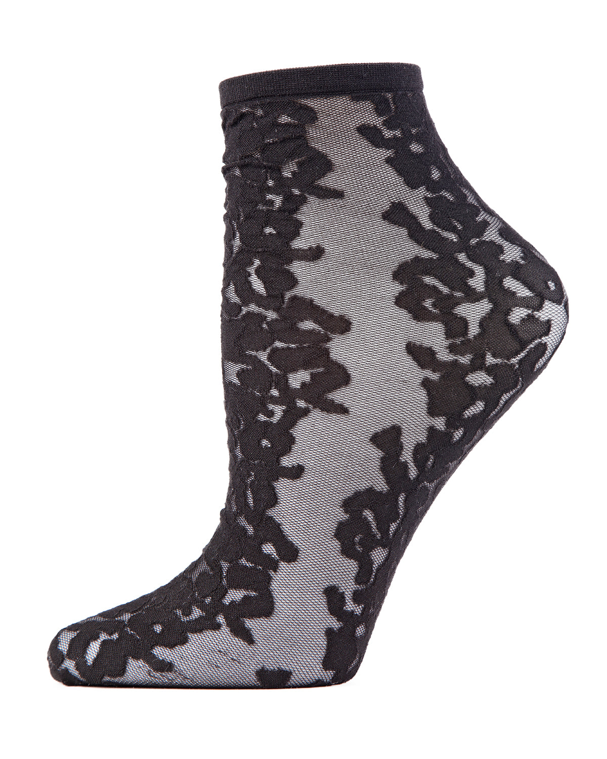 Natori Animal Women's Sheer Shortie Socks : Color: Black