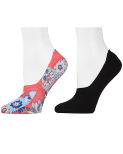 Natori Natori Funky Floral Liner Socks 2-Pack