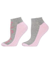 4 Pack Natori Butterfly Cushioned No-Show Socks : Color: Gray Pink