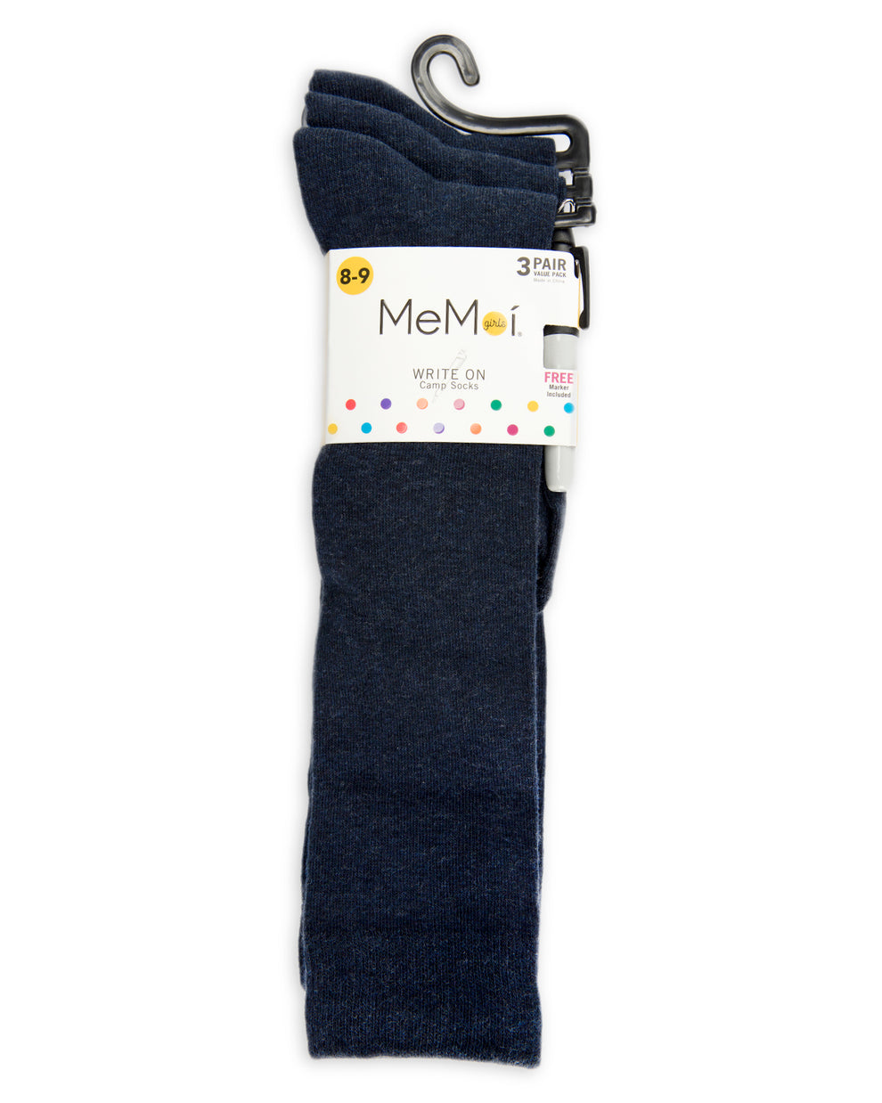 Write On Camp Kids Cotton Blend Knee High Socks 3-Pack – MeMoi
