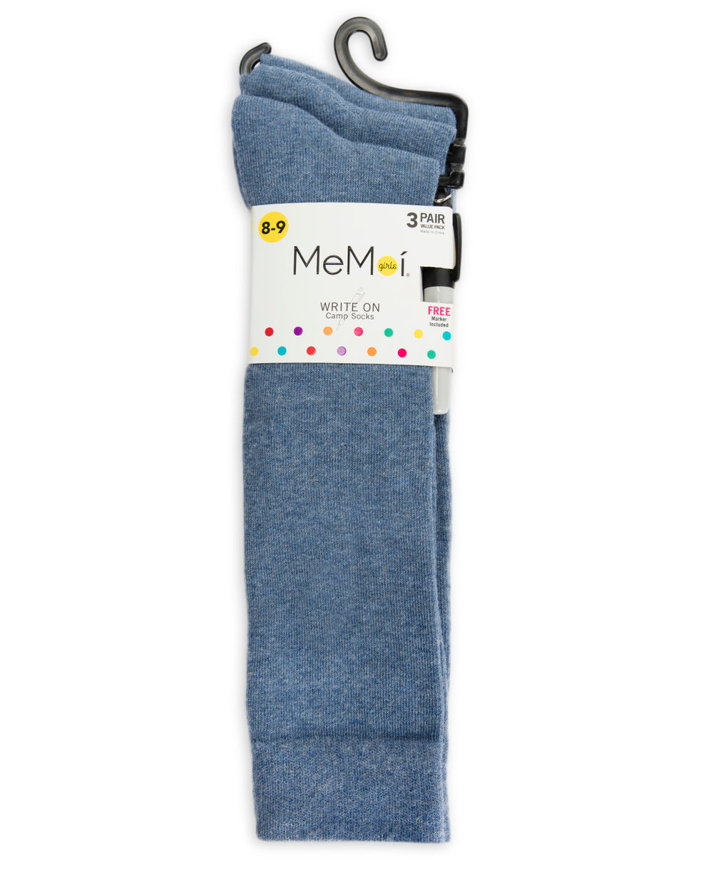 Write On Camp Kids Cotton Blend Knee High Socks 3-Pack – MeMoi
