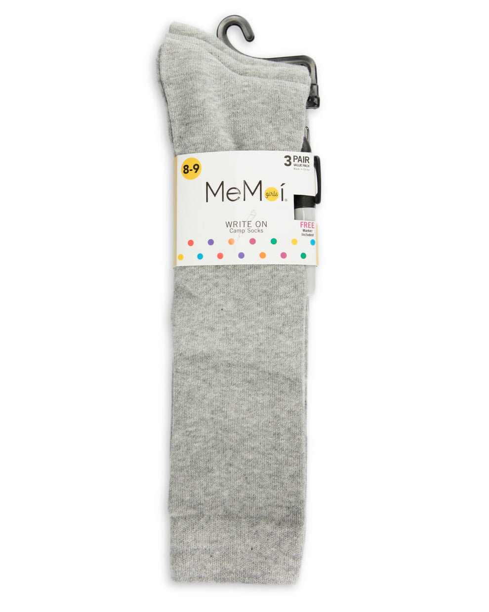 Write On Camp Kids Cotton Blend Knee High Socks 3-Pack – MeMoi
