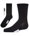 Write On Camp Kids Cotton Blend Crew Sock 3-Pack : Color: Black
