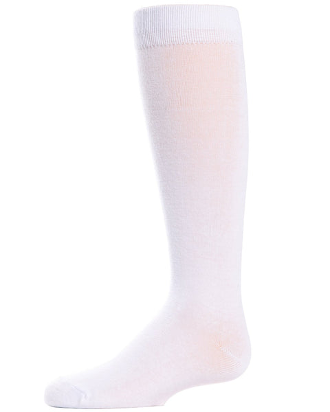 Cotton Blend Knee High Girls Uniform Socks