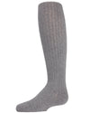 Ribbed Cotton Blend Knee High Sock : Color: Light Gray Heather