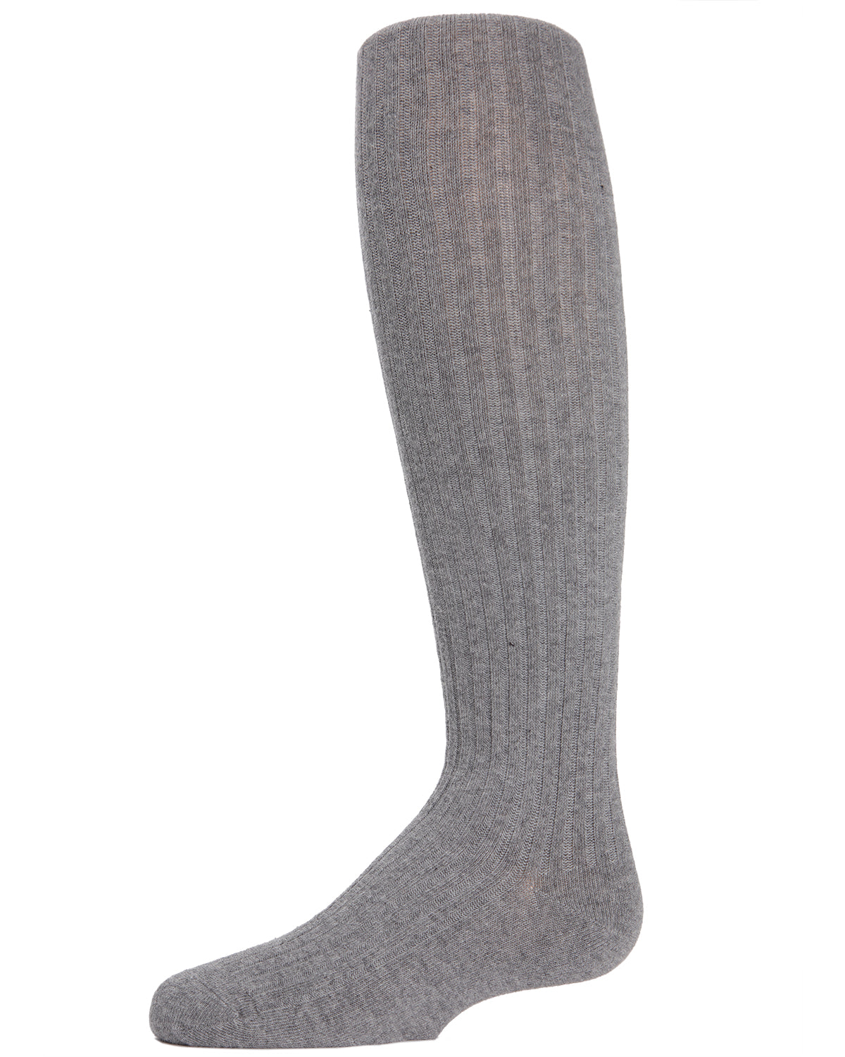 Ribbed Cotton Blend Knee High Sock : Color: Light Gray Heather