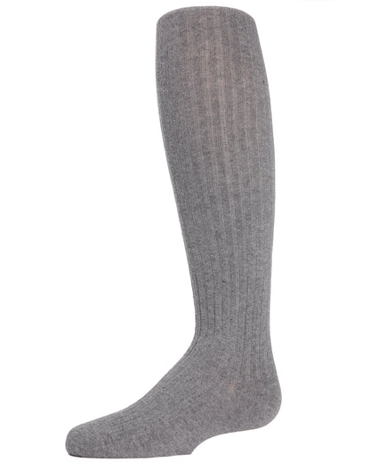 Ribbed Cotton Blend Knee High Sock : Color: Light Gray Heather