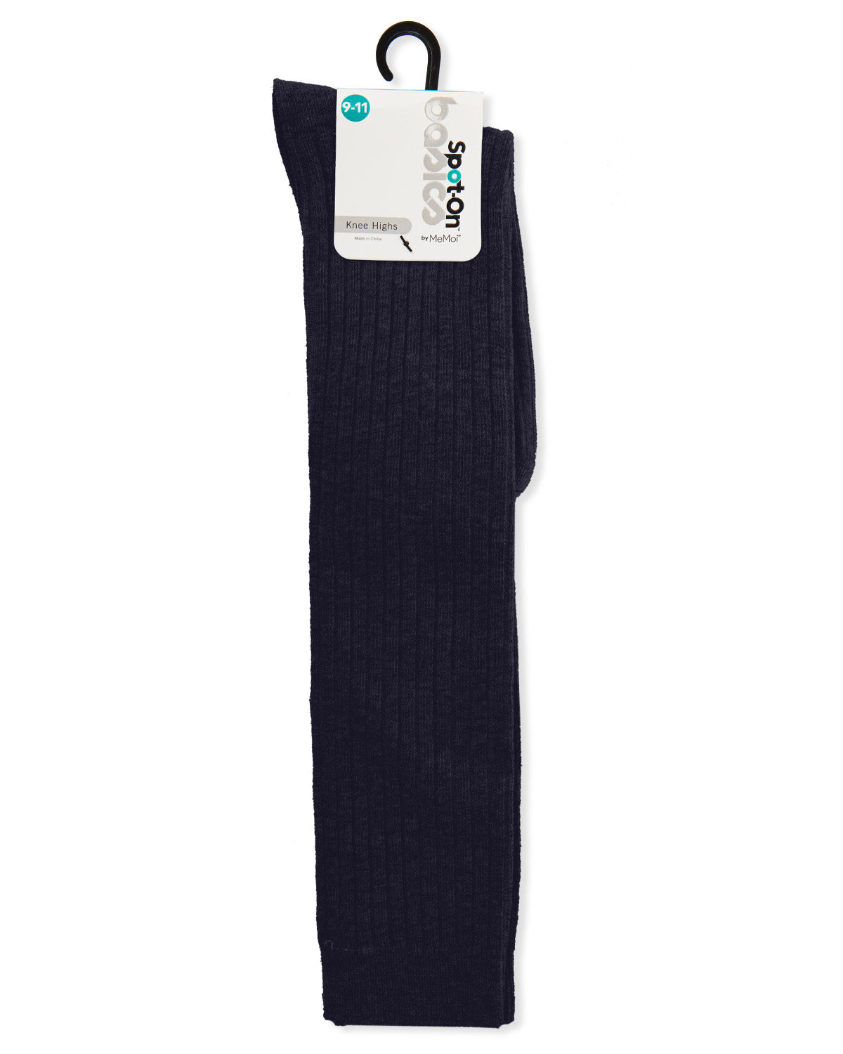 Ribbed Cotton Blend Knee High Sock : Color: Navy