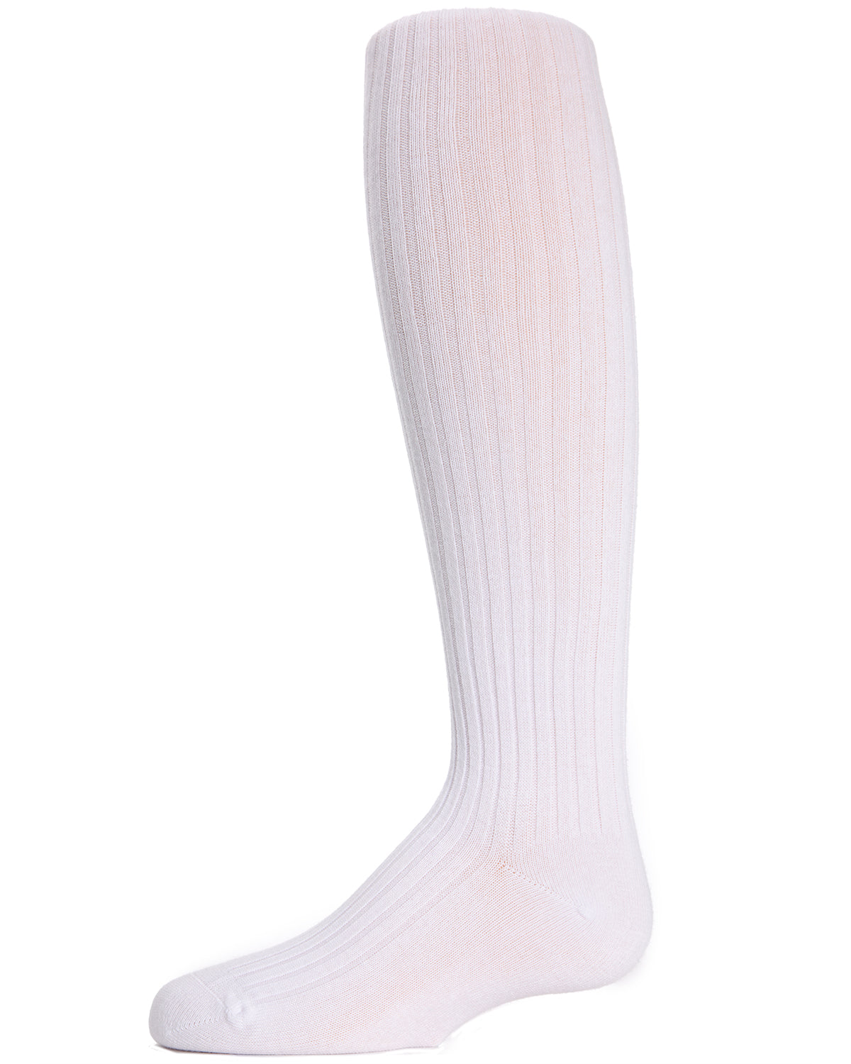Ribbed Cotton Blend Knee High Sock : Color: White