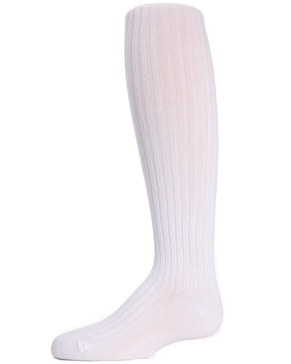 Ribbed Cotton Blend Knee High Sock : Color: White