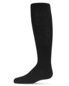 Girl's Athletic Ribbed Cotton Blend Knee High Sock : Color: Black
