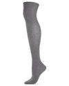 Girls Over The Knee Flat Knit Cotton Blend Uniform Socks : Color: Light Gray