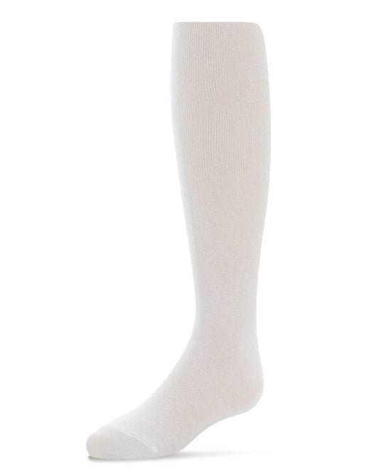 Infant Solid Cotton Blend Basic Non-Binding Sweater Tights : Color: Cream