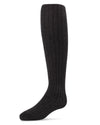 Girls' Essential Ribbed Cotton Tights : Color: Black