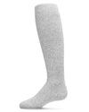 Pinned Ribbed Cotton Blend Basic Girls Tights : Color: Light Gray Heather
