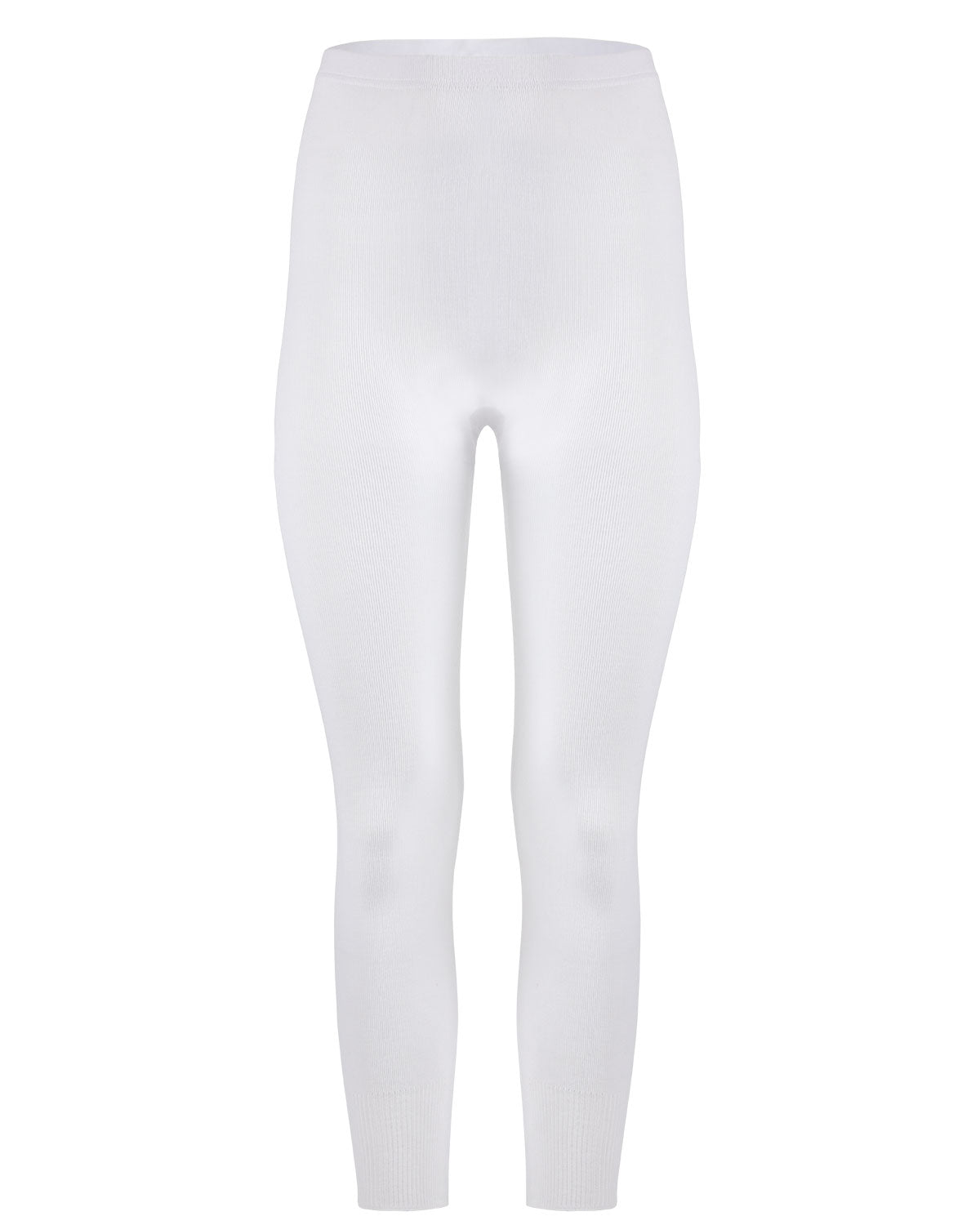 Poly Viscose Ladies Long Johns : Color: White