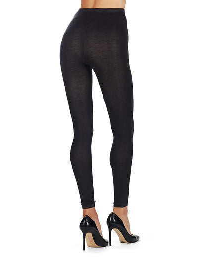 Women's High-Waist Modal Long Johns : Color: Black