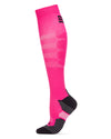 Women's Neon Performance Knee High Nylon Moderate Compression Socks : Color: Neon Pink