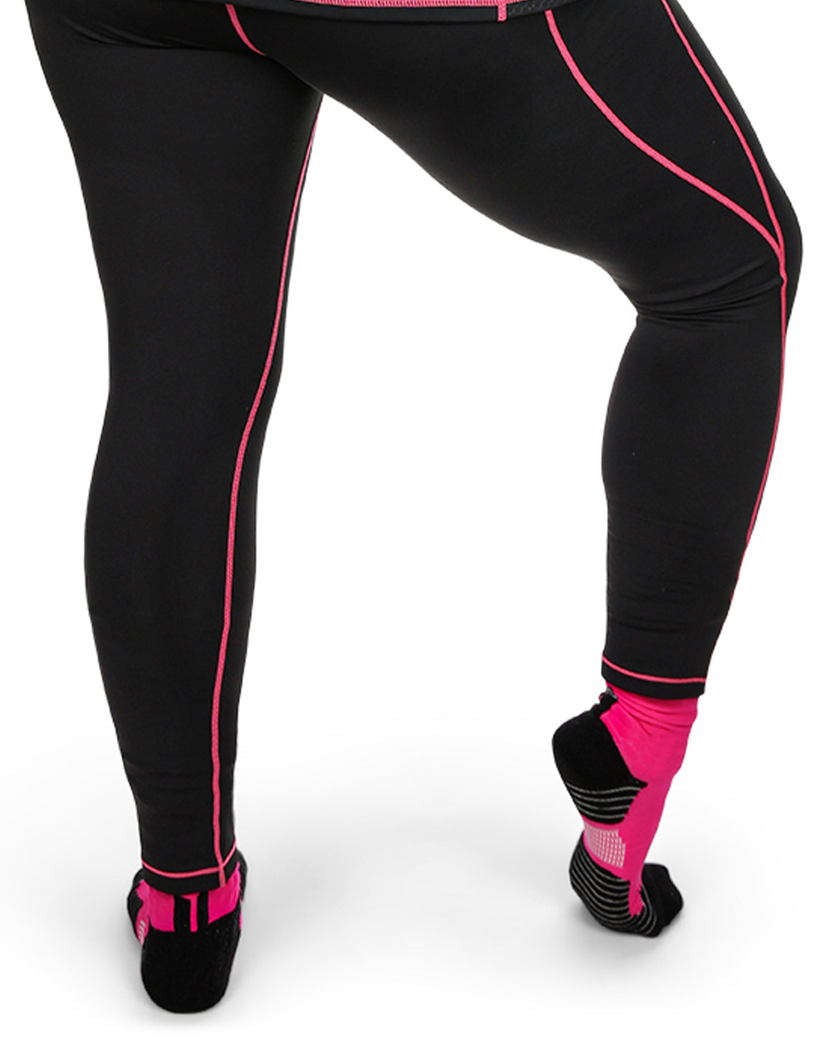 Women's Neon Performance Knee High Nylon Moderate Compression Socks : Color: Neon Pink
