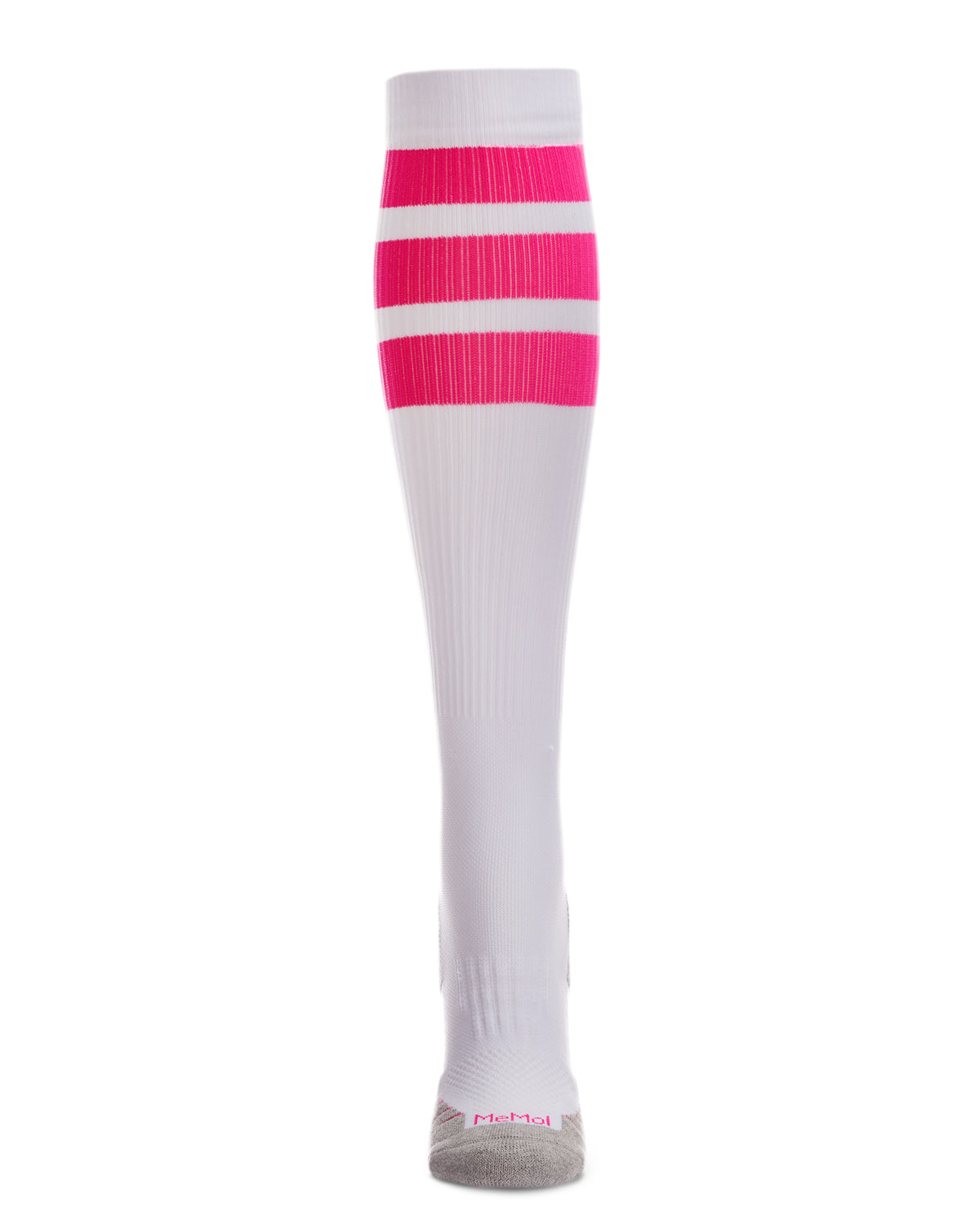 Women’s Retro Stripe Performance Knee High Cotton Blend Moderate Compression Socks : Color: Pink