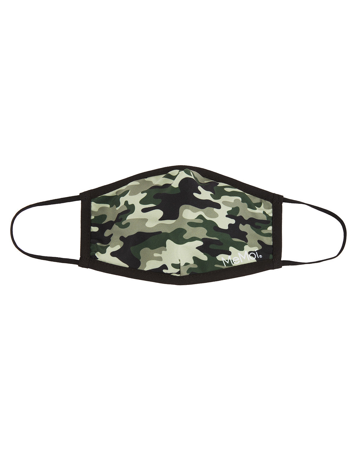 Camo Kids Fashion Face Covering with 5-Layer Filter Inserts : Color: Green
