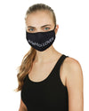 #MeMoiLover Fashion Face Mask with 5-Layer Filter Inserts : Color: Black
