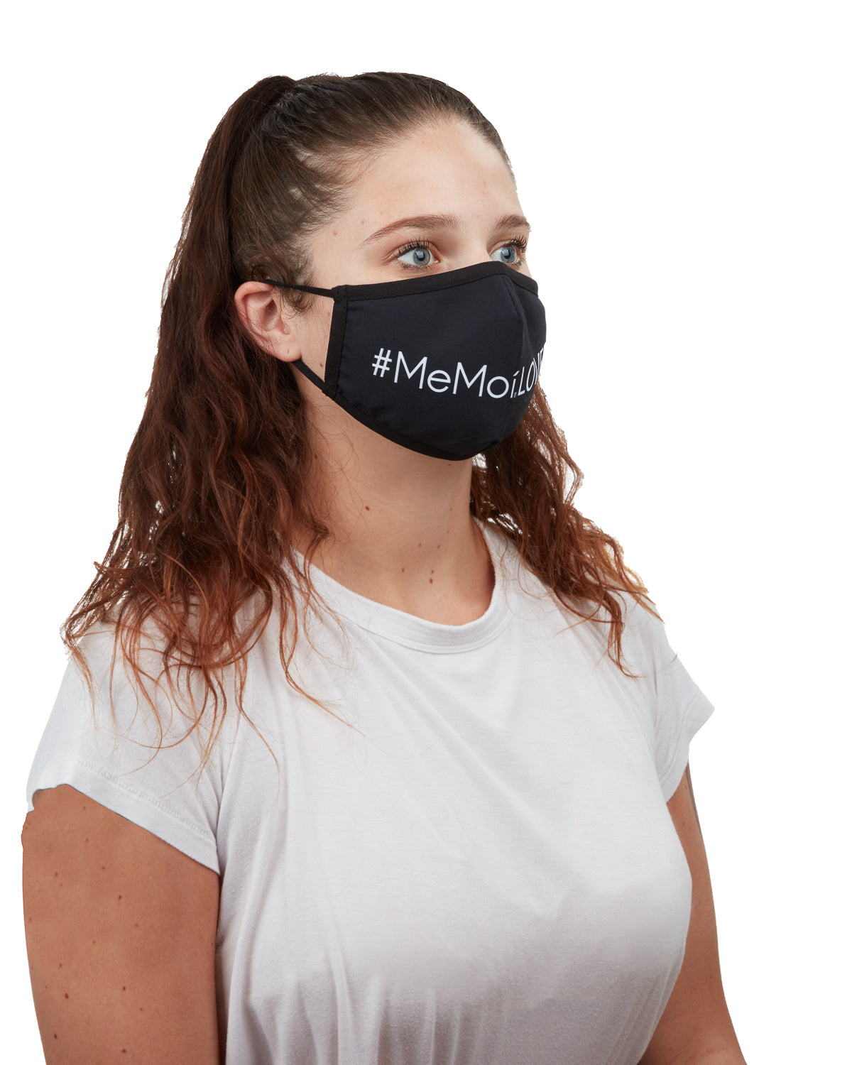 #MeMoiLover Fashion Face Mask with 5-Layer Filter Inserts : Color: Black