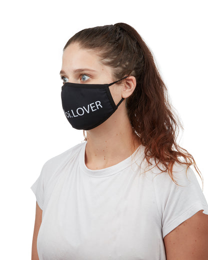#MeMoiLover Fashion Face Mask with 5-Layer Filter Inserts : Color: Black