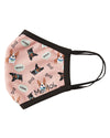 Dog & Woof Fashion Face Covering with 5-Layer Filter Inserts : Color: Mauve