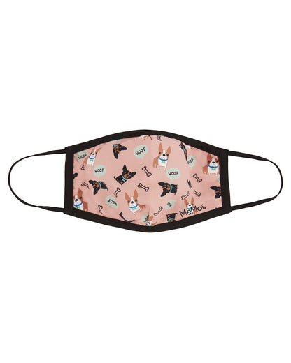 Dog & Woof Fashion Face Covering with 5-Layer Filter Inserts : Color: Mauve