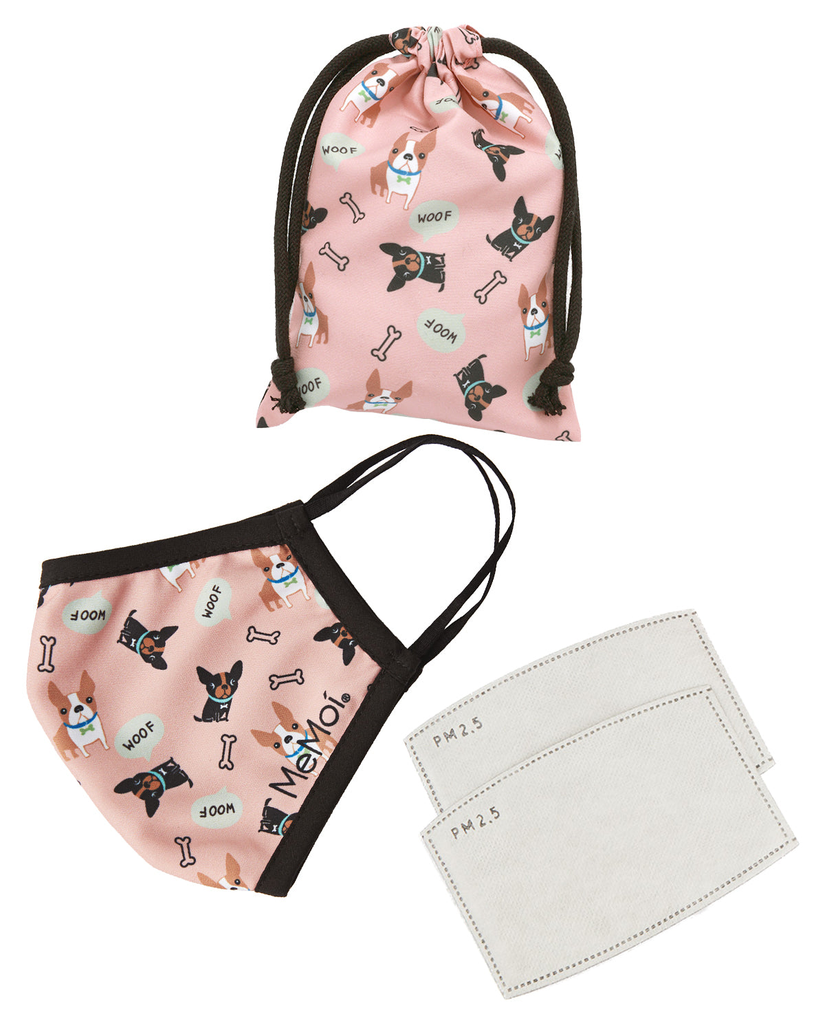 Dog & Woof Fashion Face Covering with 5-Layer Filter Inserts : Color: Mauve