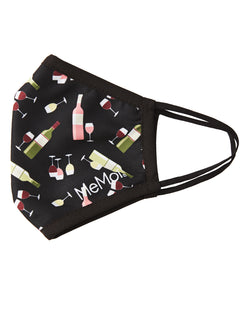 MeMoi Wine Fashion Face Covering with 5-Layer Filter Inserts