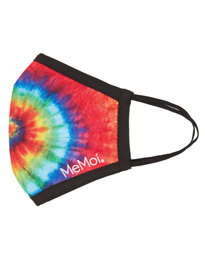 Tie Dye Kids Fashion Face Covering with 5-Layer Filter Inserts : Color: Tie Dye Multi