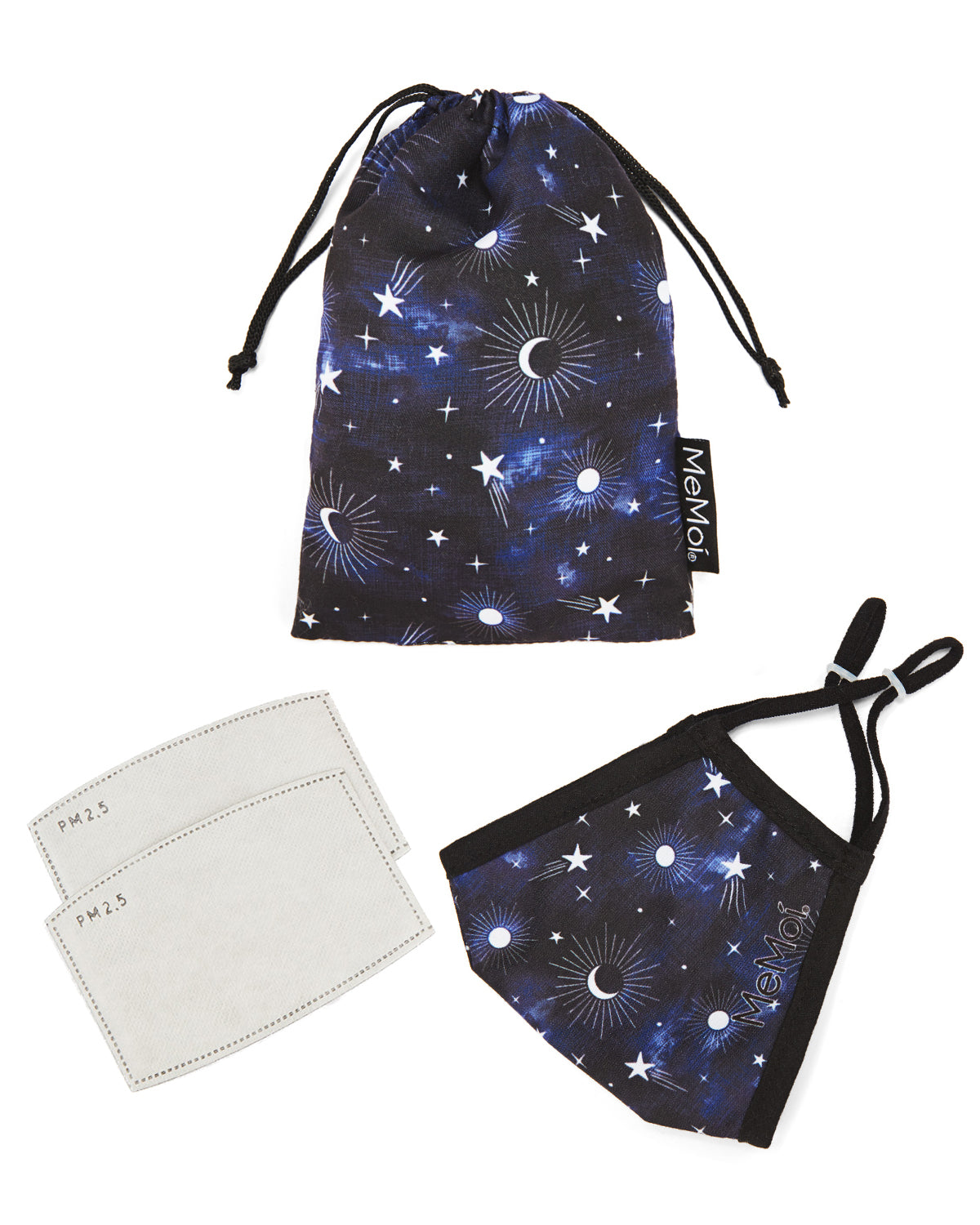 Night Sky Unisex Face Covering : Color: Navy