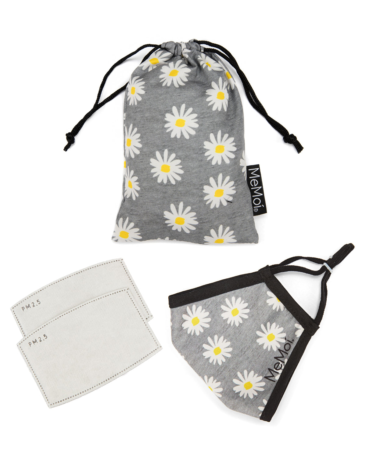 Darling Daisies Unisex Face Covering : Color: Medium Gray Heather