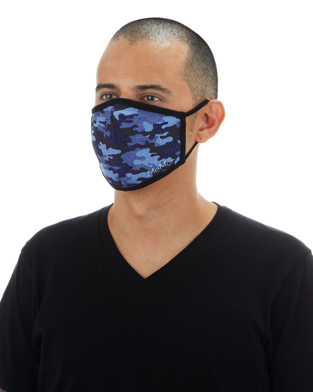 Navy Camo Unisex Face Covering : Color: Navy