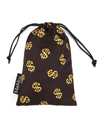 Dollar Signs Unisex Face Covering : Color: Black