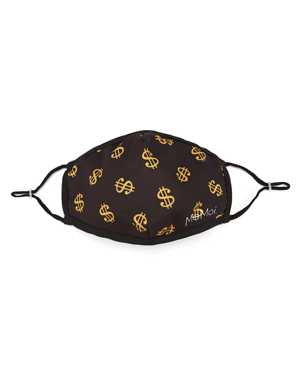 Dollar Signs Unisex Face Covering : Color: Black
