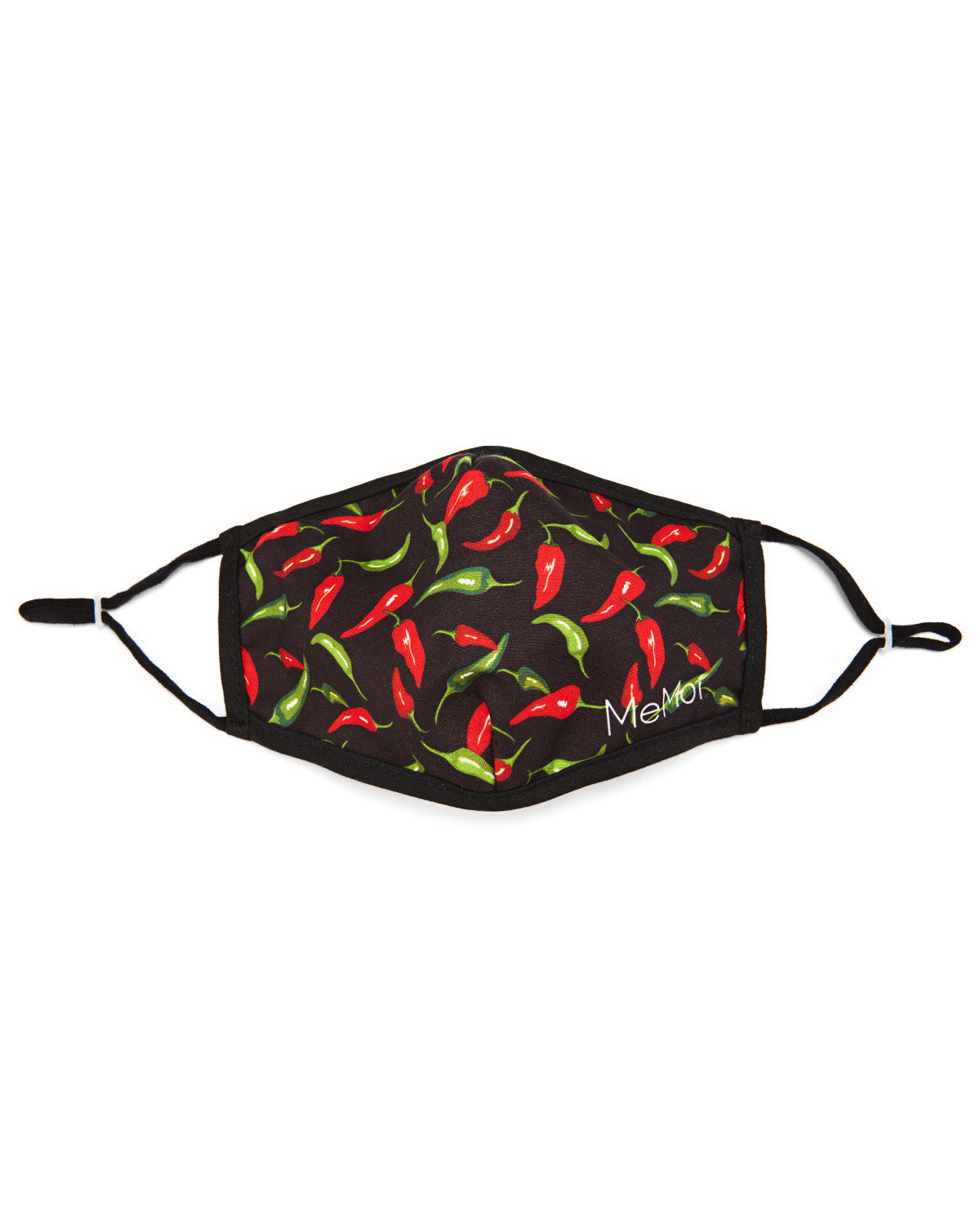 Chili Peppers Unisex Face Covering : Color: Black