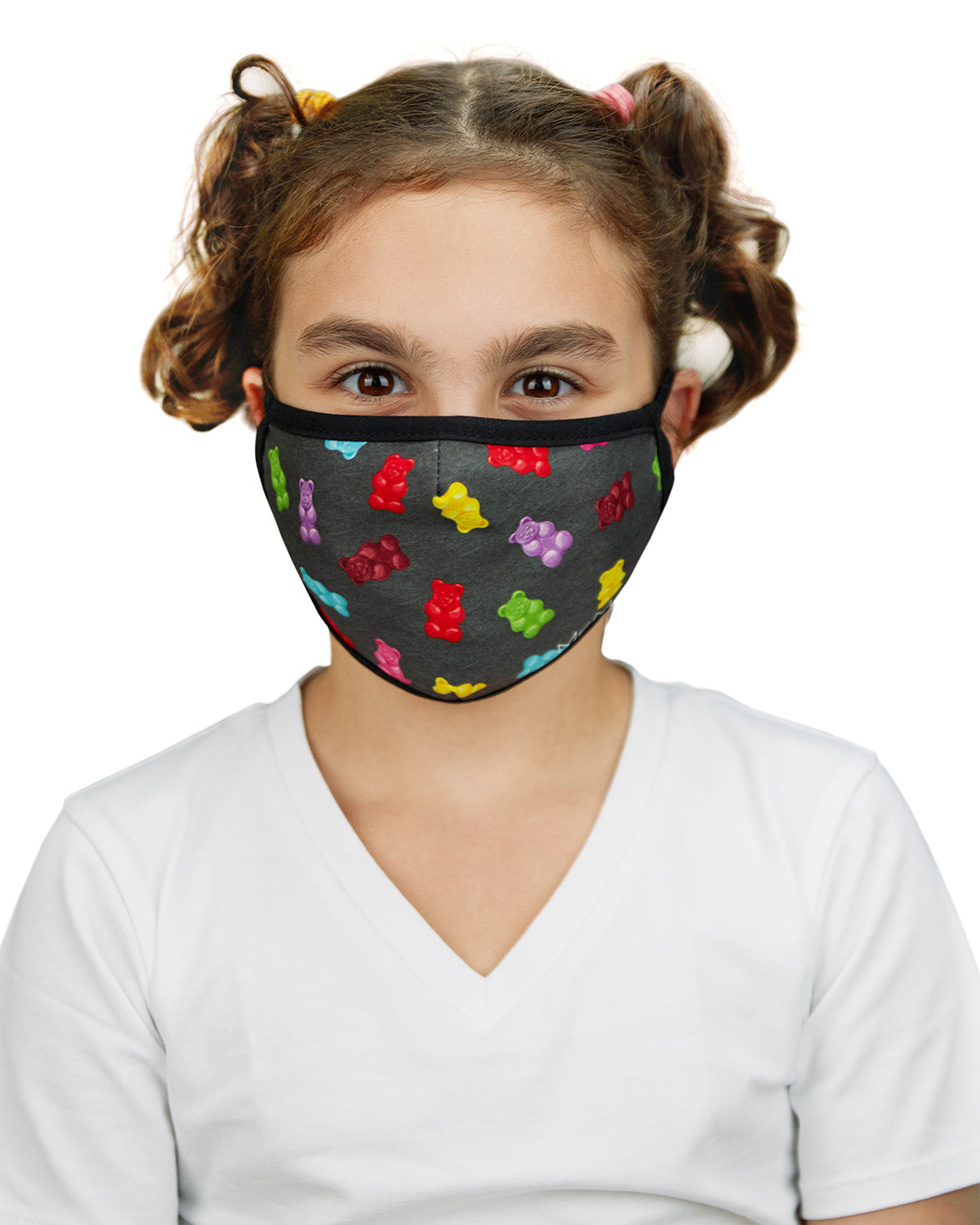 Gummy Bears Kids Unisex Face Covering : Color: Dark Gray Heather