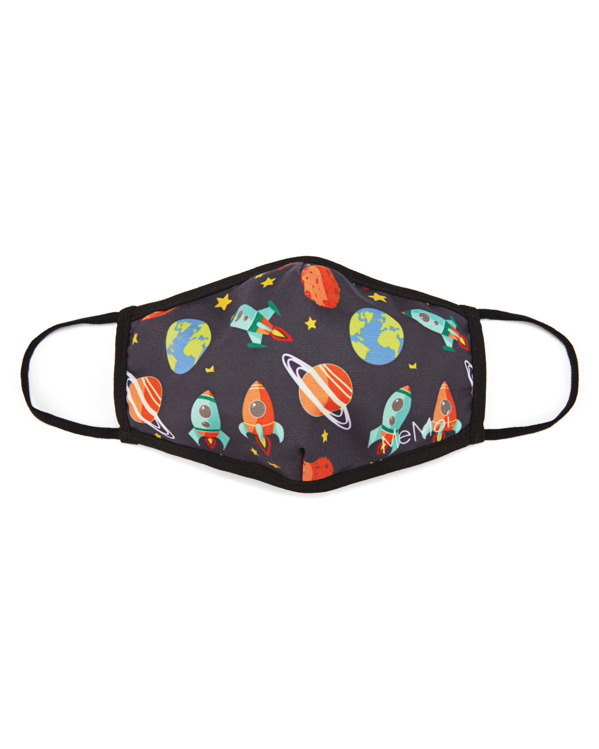 Rocket Ships Kids Unisex Face Covering : Color: Midnight Navy