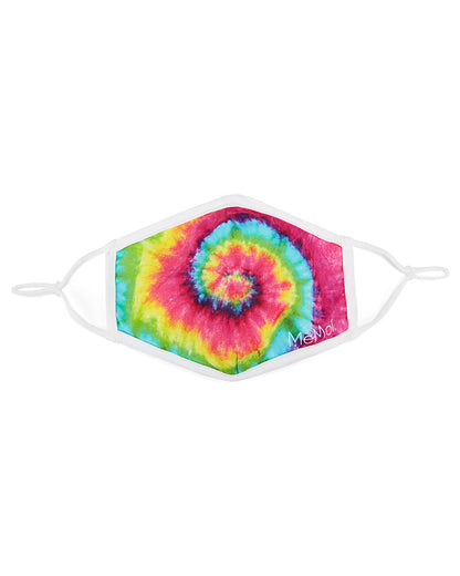 Pastel Tie-Dye Kids Unisex Face Covering : Color: Tie Dye