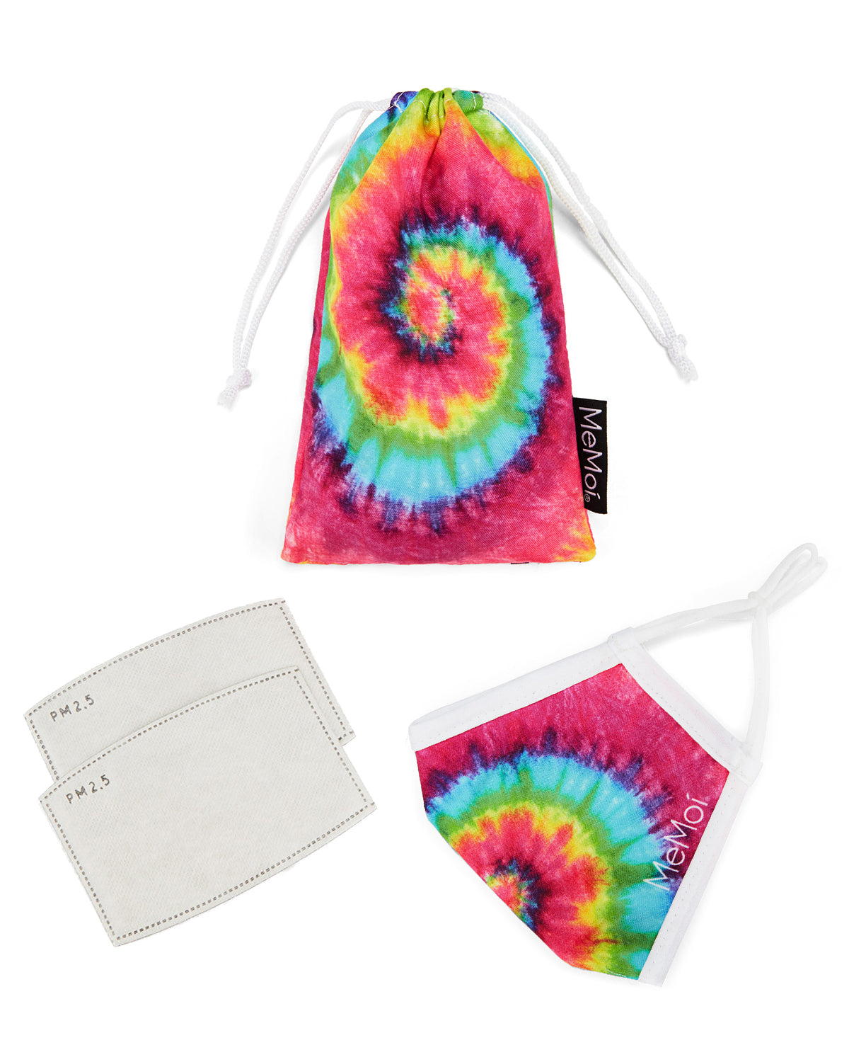 Pastel Tie-Dye Kids Unisex Face Covering : Color: Tie Dye