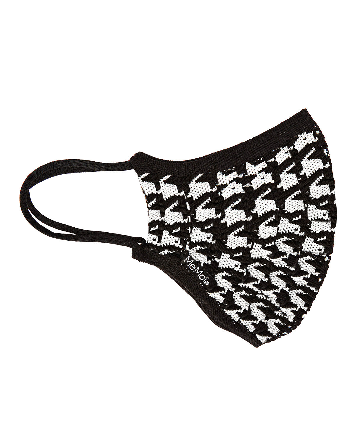 Houndstooth Unisex Face Covering : Color: Black