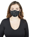 Unisex Zebra Pattern Face Covering : Color: Black
