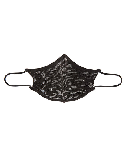 Unisex Zebra Pattern Face Covering : Color: Black