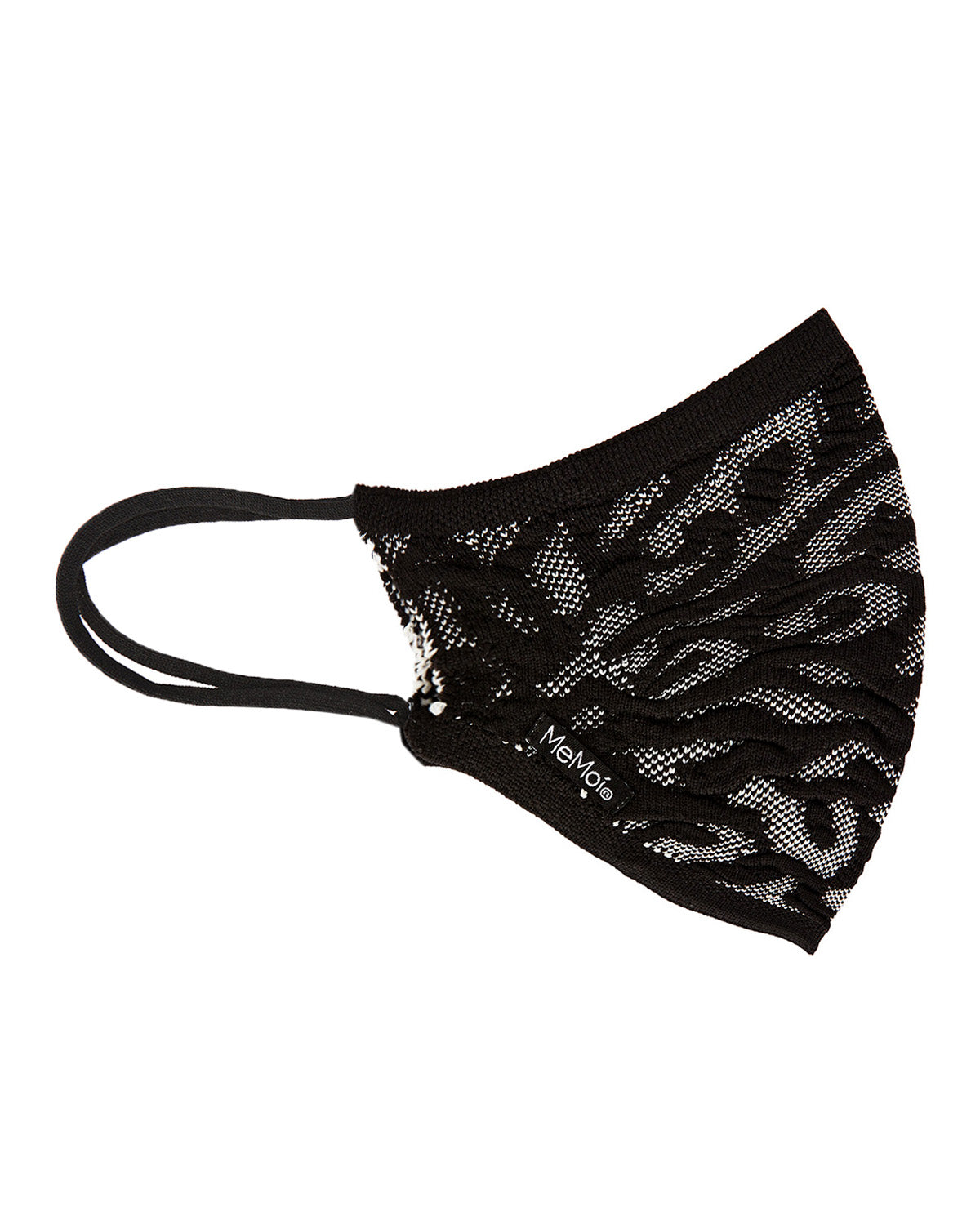 Unisex Zebra Pattern Face Covering : Color: Black