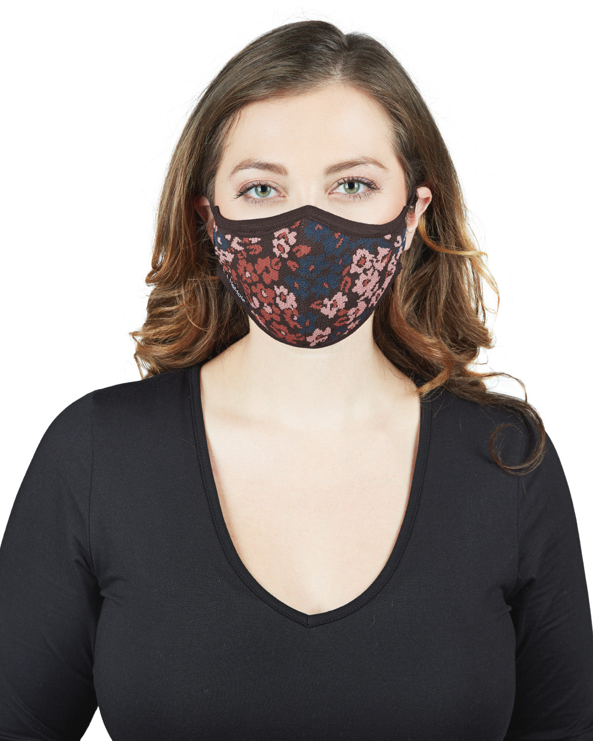 Ditsy Floral Unisex Face Covering : Color: Java